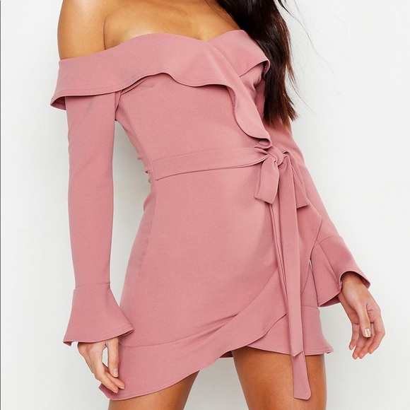 Boohoo | Dresses | Nwt Dusty Pink Mini Dress Size 2 Us | Poshmark